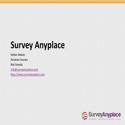 Survey anyplace apps marathon