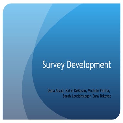 Survey development
