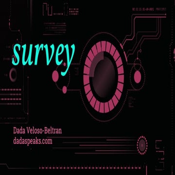 Survey (Primer on Questions, Sampling + Case Study)