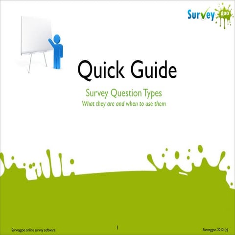 Surveygoo question types guide
