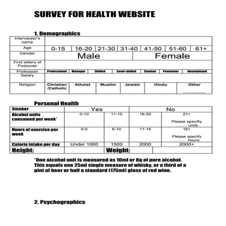Survey health2