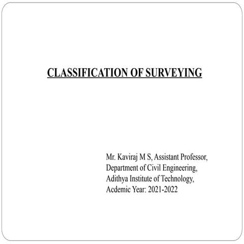 Surveying, types, classification PPT.pptx