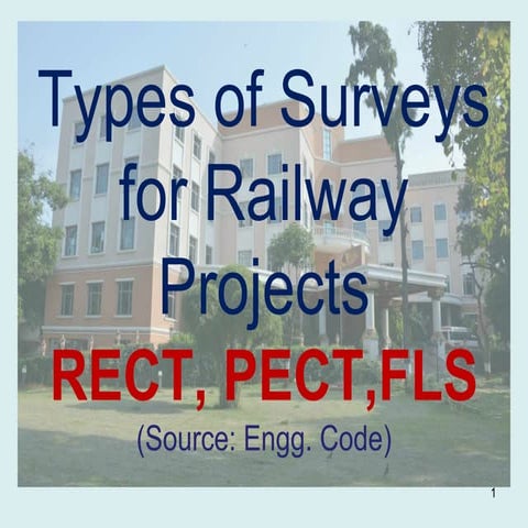 Indian Railways Surveying (RECT, PECT and FLS)