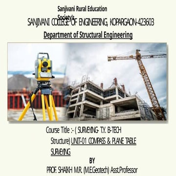 COMPASS & PLANE TABLE SURVEY-NOTES SURVEYING.pptx