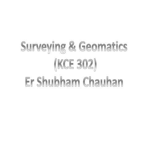 Survey intro 1.pdf for civil engineering | PDF