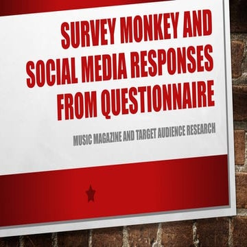 Survey Monkey and Social Media Responses From Questionnaire