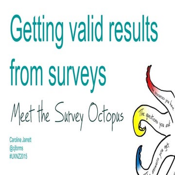 Survey octopus uxnz2015 @cjforms