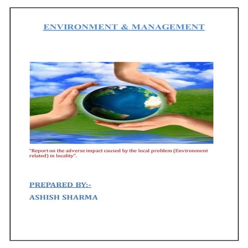 Survey of environment and management on my area