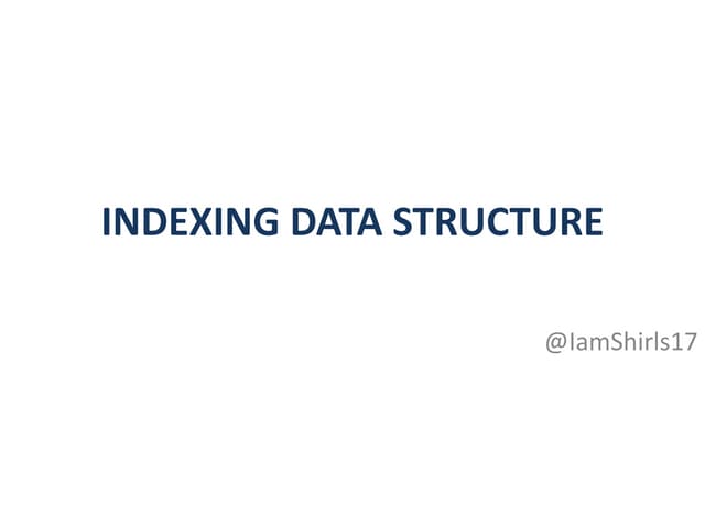 Indexing