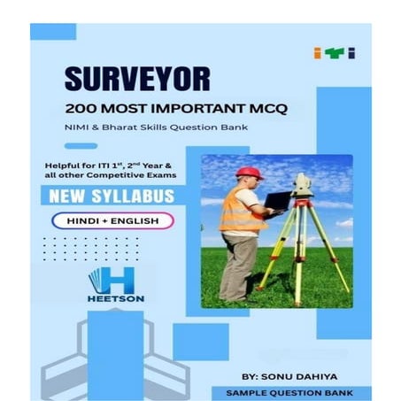 Surveyor Question Paper MCQ ITI Surveying NIMI Question Bank Book Free