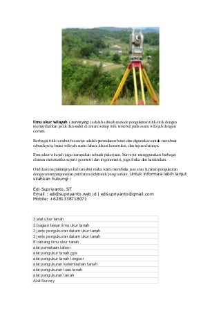 1 Land Surveyor - Surveyor Pemetaan Kota Administrasi Jakarta Timur Daerah Khusus Ibukota Jakarta