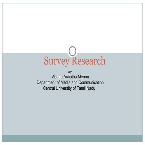Survey research