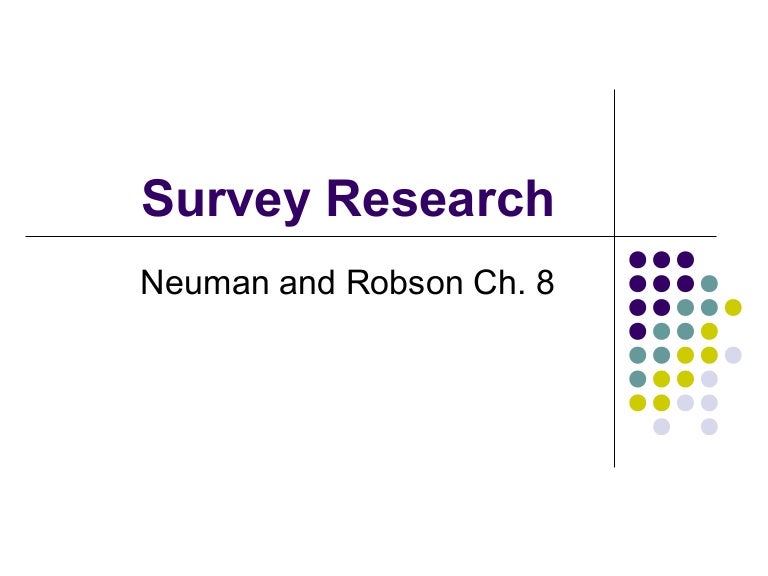 Survey Research Design