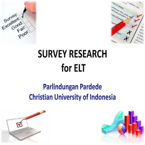 Survey research for elt