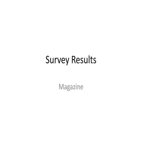 Survey results
