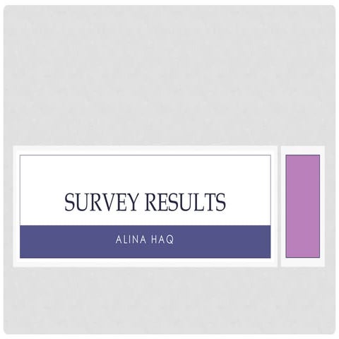 Survey results