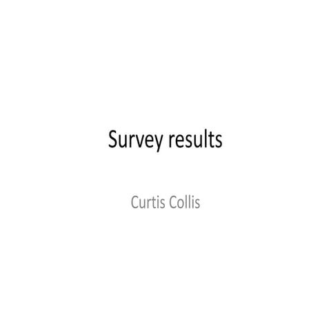 Survey evaluation
