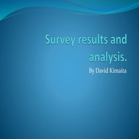 Survey results