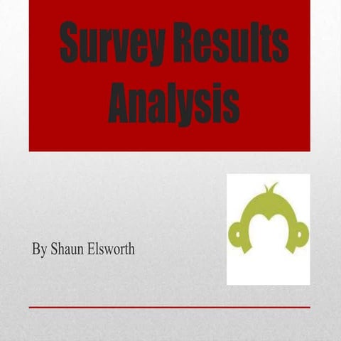 Survey results analysis