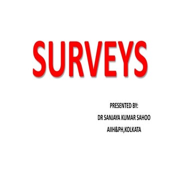 Surveys  method in research methodology