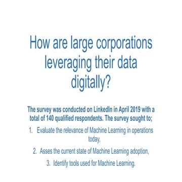 machine learning market research