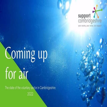 Coming up for air - 2022 survey of Cambs community groups and charities