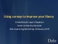 Using Surveys to Improve Your Library - Part 1