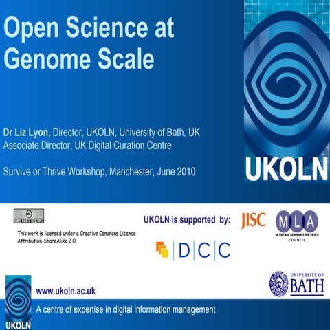 Open Science at Genome Scale
