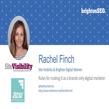 8 rules for making it as a solo in-house digital marketer - Rachel Finch - Br...