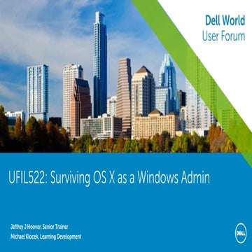 Surviving OS X as a Windows Admin