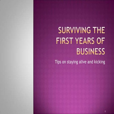 Surviving the First Years of Business