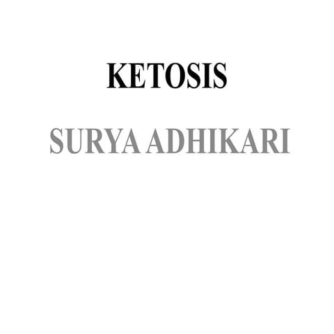 ketosis In Cows