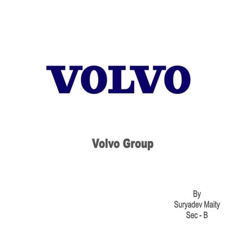 VOLVO a fortune 500 company