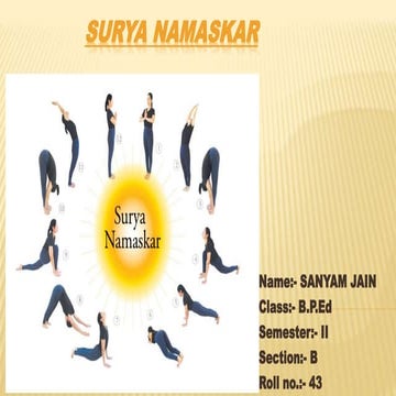 Surya namaskar 