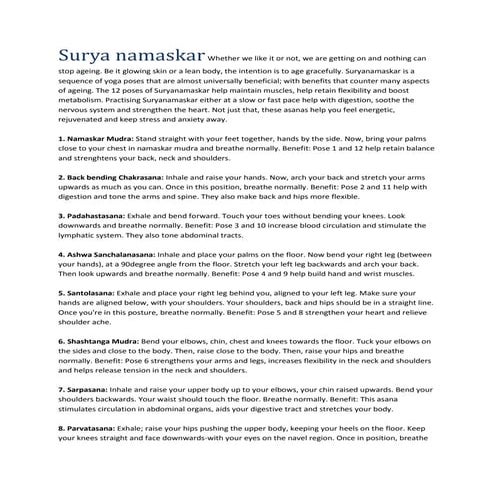 Surya namaskar whether we like it or not