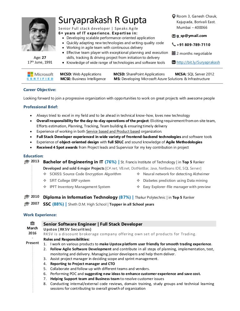 senior software engineer senior full stack web developer senior software developer resumes