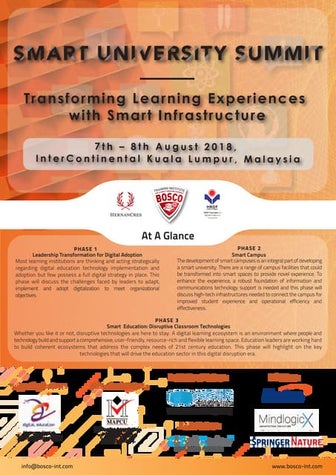 SMART UNIVERSITY SUMMIT 2018