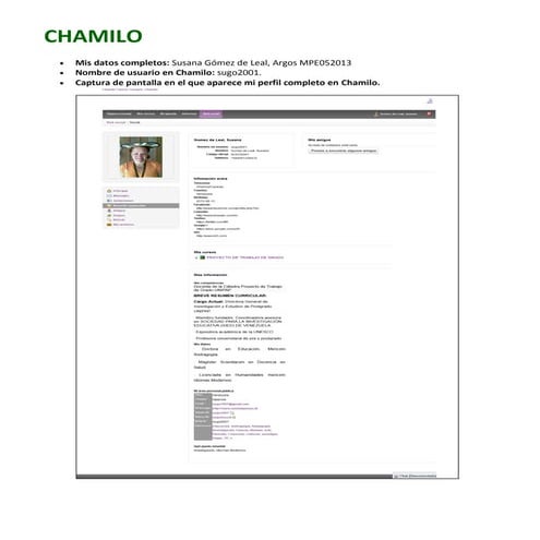 Susana gomez de leal chamilo