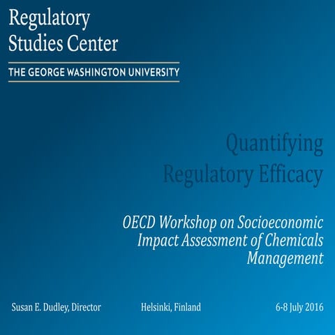 Quantifying Regulatory Efficacy