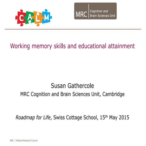 KEYNOTE - Susan Gathercole