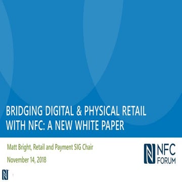 Bridging Digital & Physical Retail with NFC: A New White Paper 