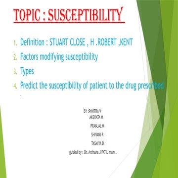 susceptibility.pptx. 2nd year organon. | PPTX