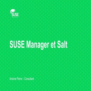 SUSE Manager et SaltStack
