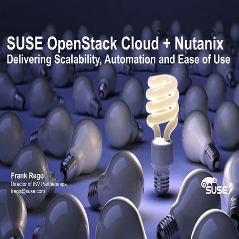 SUSE OpenStack Cloud + Nutanix