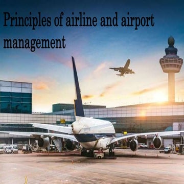 Principles of airline and airport management