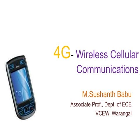 Sushanth internet 4g discussion semianr - 4G.ppt