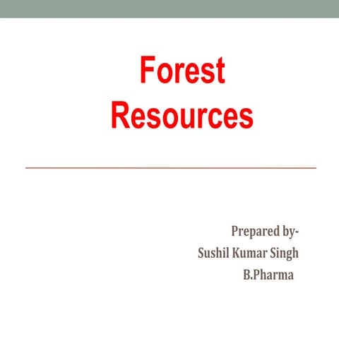 forest resources