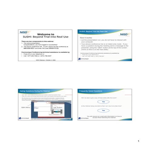 Chandler and Levay "SUSHI: Beyond Trial into Real Use"