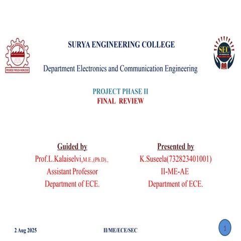 applied electronics pg project phase two