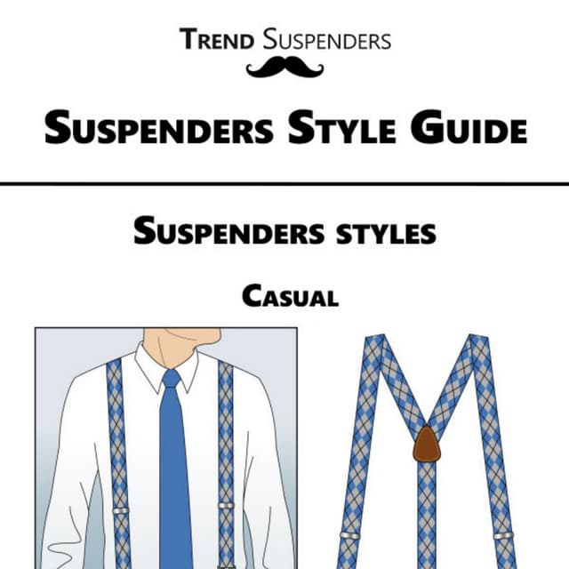 Suspenders style guide infographic